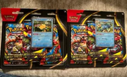 -Set of 2- [Psyduck/Golduck] 3-Pack Blister Mega Evolution ME01 Pokemon TCG - Image 1