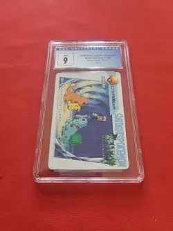 Pokemon: Charmander, Squirtle, Bulbasaur Bandai Carddass Anime Series - CGC 9 - Image 3