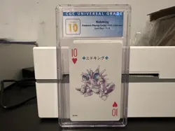 Nidoking 1999 Pokemon Playing Cards Gold Deck 10 of Hearts CGC 10 - Image 1