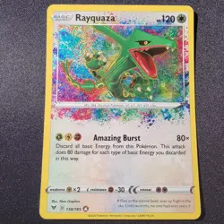 Pokemon TCG Rayquaza 138/185 Amazing Rare Sword & Shield: Vivid Voltage NM - Image 1