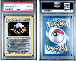 PSA 8 NM/Mint Pokemon 1st Edition Forretress Holo 2/75 Neo Discovery - Image 1