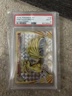 2016 Pokemon XY Ninetales Break Evolutions #16 PSA 9 - Image 1