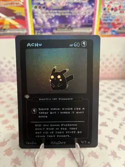 Achu (Pikachu) 4/7 - 1st Edition Pokederp First Print Fan Art - Pokemon - Image 1