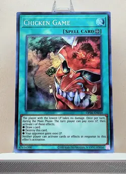 3x Chicken Game OP26-EN010 Super Rare NM Yugioh - Image 1