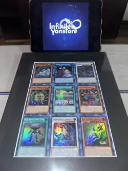 DOOD 1st Edition Super Rare Uncut Sheet 1 - Yugioh Konami 3x3 - Image 1