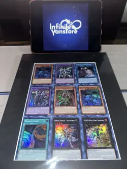 DOOD 1st Edition Super Rare Uncut Sheet 3 - Yugioh Konami 3x3 - Image 1
