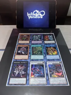 DOOD 1st Edition Super Rare Uncut Sheet 2 - Yugioh Konami 3x3 - Image 1