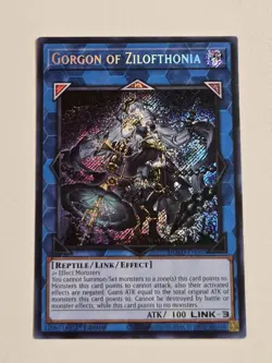 Gorgon of Zilofthonia DUAD-EN050 Secret Rare Yugioh 1st Edition Mint Condition - Image 1