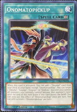 Onomatopickup LDS3-EN128 Legendary Duelists: Season 3 1st Ed Yugioh Card - Image 1