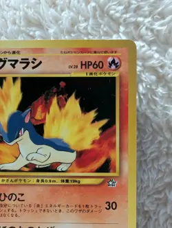 Quilava Japanese Neo Premium File 1 Pokemon card old back US seller - Image 5