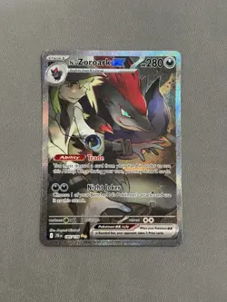 Pokemon TCG N's Zoroark EX Holo Card 185/159 Sv09: Journey Together Near Mint - Image 1