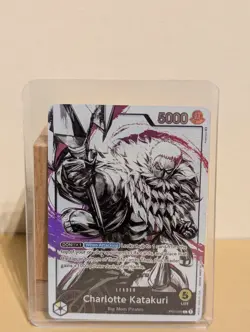 One Piece Card Game: Charlotte Katakuri Leader Custom Card Proxy Rare OP03-099 - Image 1
