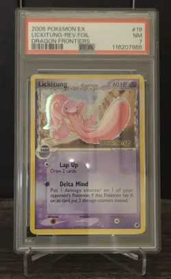 Lickitung DS Dragon Frontiers Reverse Holo PSA 7 2006 Pokemon Card Game - Image 1