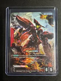 Gundam Card Game Newtype Rising Shamblo GD01-047 R+ Holo Foil - Image 1