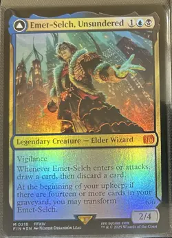 Final Fantasy MTG Foil Extended Art Borderless -35 Card Lot- Emet-Selch 218 - Image 4