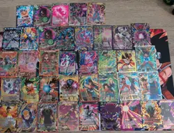 37 Card Lot 3 SPR 34 SR Rare Dragon Ball Super Masters CCG Game Gold Holo Foil - Image 1
