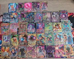 37 Card Lot 3 SPR 34 SR Rare Dragon Ball Super Masters CCG Game Gold Holo Foil - Image 4