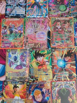 37 Card Lot 3 SPR 34 SR Rare Dragon Ball Super Masters CCG Game Gold Holo Foil - Image 5