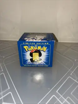 Pokemon MEWTWO 23k Gold Plated Trading Card 1999 Still Sealed With Box, NOS - Image 2
