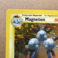 * Magneton 9/102 Base Set Holo Rare Vintage 1999 Pokemon Card WoTC - NM - Image 3