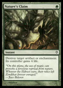 Nature's Claim Worldwake MTG Magic the Gathering card - Image 1