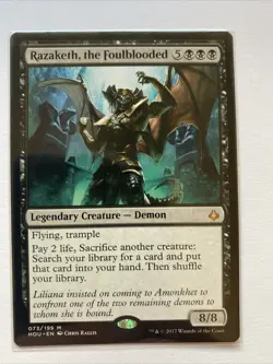 Razaketh, the Foulblooded Hour of Devastation Mythic Rare MTG Card - Image 1