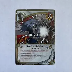 Sasuke Uchiha(State 2), Shadow of Evil Uncommon Card Naruto ccg tcg - Image 1