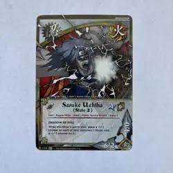 Sasuke Uchiha(State 2), Shadow of Evil Uncommon Card Naruto ccg tcg - Image 2