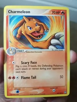 2007 POKEMON EX POWER KEEPERS SET CHARMELEON CARD 28/108 - Image 1