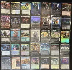Final Fantasy MTG Foil Extended Art Borderless -35 Card Lot- Aettir and Priwen - Image 1