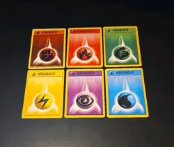 Pokemon TCG Vintage Base Set Shadowless Complete Energy Card Lot Psychic 101/102 - Image 1