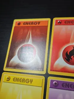 Pokemon TCG Vintage Base Set Shadowless Complete Energy Card Lot Psychic 101/102 - Image 4