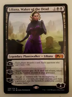 1x Liliana, Waker of the Dead M21 Core Set 2021 MTG Magic The Gathering NM - Image 1