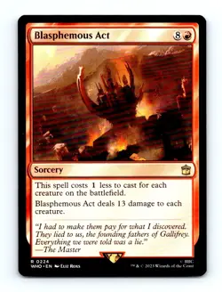 #224 2023 Doctor Who Blasphemous Act Rare - Image 1