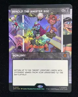 2025 Magic The Gathering MTG Marvel EN Foil M 0221 Behold The Sinister Six KM035 - Image 1