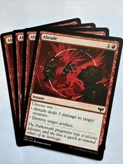 MTG Abrade x4 Innistrad: Crimson Vow NM/M | Playset - Image 1