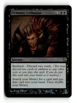 MTG | Demonic Collusion | Time Spiral | Foil | Moderately Played | English - Image 1