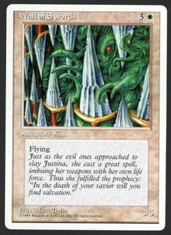 ***Wall of Swords*** MTG Alternate 4th Edition Magic Kid Icarus - Image 1