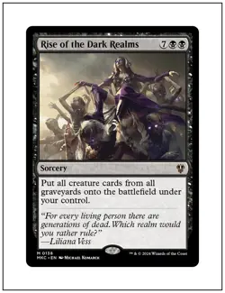 1x Rise of the Dark Realms, Murders at Karlov Manor Commander, Magic MTG NM - Image 1