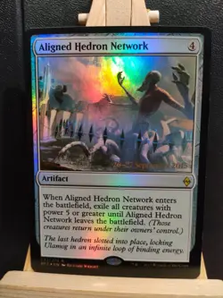 Aligned Hedron Network FOIL - Battle for Zendikar PreRelease - NM (see pics) MTG - Image 1