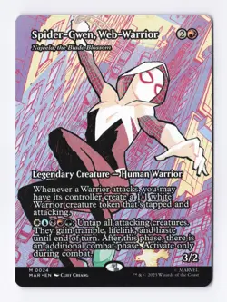 Spider-Gwen, Web-Warrior (Borderless) MTG Marvel's Spider-Man Eternal-Legal MAR - Image 1
