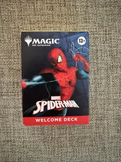 SDCC 2025 HASBRO MAGIC THE GATHERING SPIDER-MAN WELCOME DECK WHITE SPIDERMAN - Image 1