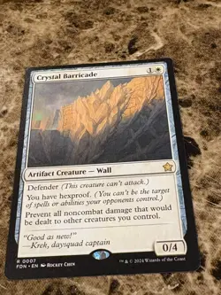 CRYSTAL BARRICADE Magic MTG Final Fantasy - Image 1