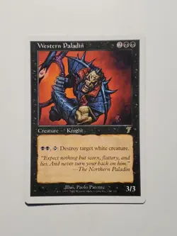 MtG Western Paladin LP x1 - Seventh 7th Edition - Image 1