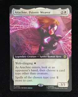 2025 Magic The Gathering MTG EN Borderless R 0245 Arachne, Psionic Weaver KM035 - Image 1