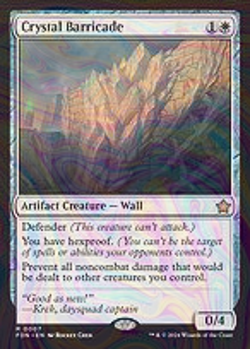 Foil Crystal Barricade - Foundations | MTG Card - Image 4