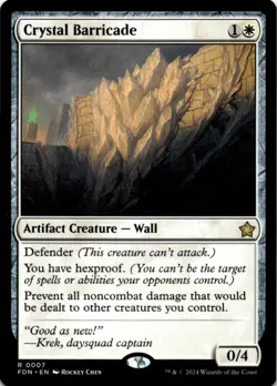 MTG Crystal Barricade Normal NM Foundations Magic 7 - Image 1