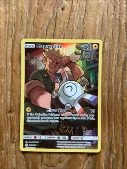 Pokemon TCG Magnemite Holo Secret Rare Card Cosmic Eclipse 242/236 - Image 1