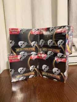 Pokemon TCG: Mega Evolution Factory Sealed Enhanced Booster Box Presell 9/26 x4 - Image 3