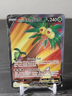 Pokemon TCG Alolan Exeggutor V Pokemon GO 071/078 Holo Ultra Rare Near Mint NM - Image 1